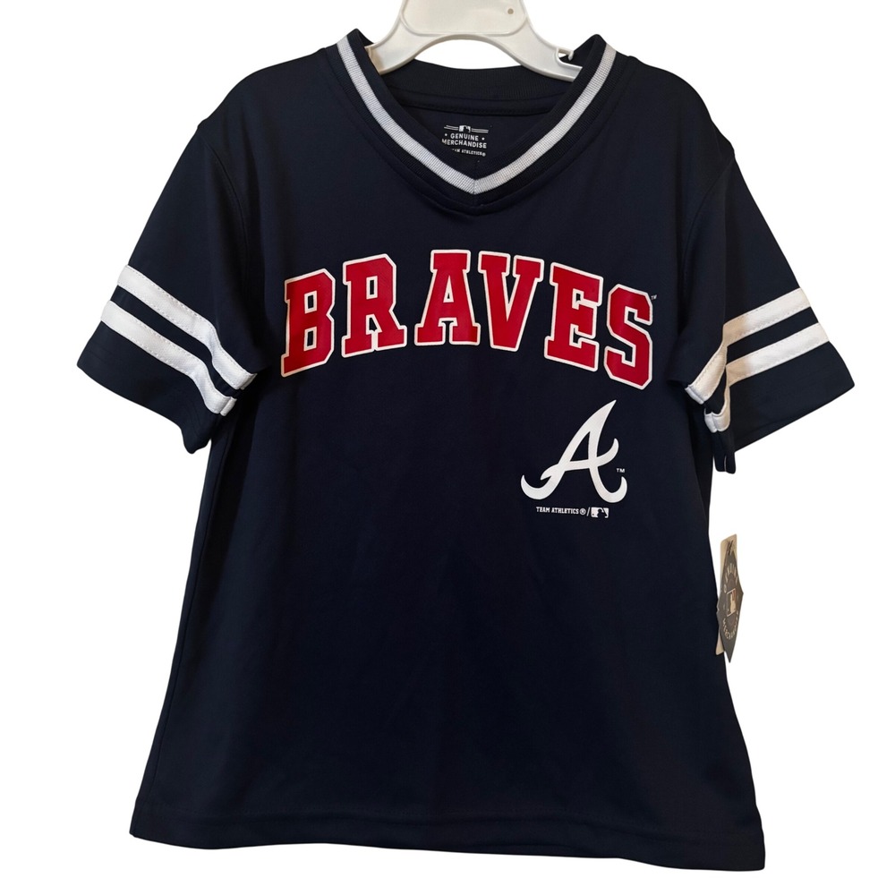 Atlanta Braves Boys T-Shirt NWT Sz XS 4/5